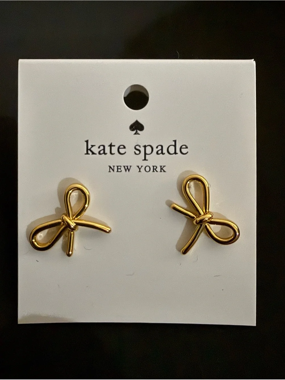 kate spade gold-tone floral knot stud earrings
